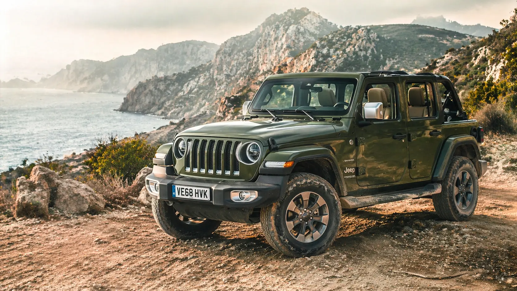 Jeep Wrangler Sahara rental Ibiza open top 4x4