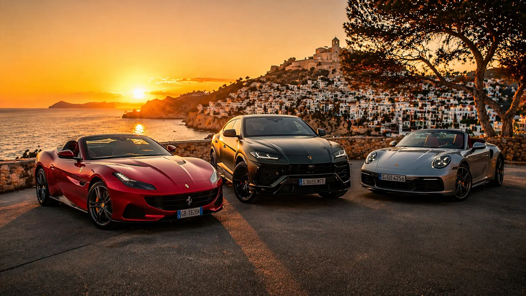 Supercar rental Ibiza — Ferrari, Lamborghini & Porsche private delivery